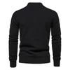 European and American Style Men's Spring Autumn Cardigan Casual Solid Stand Collar Sweater with Pockets