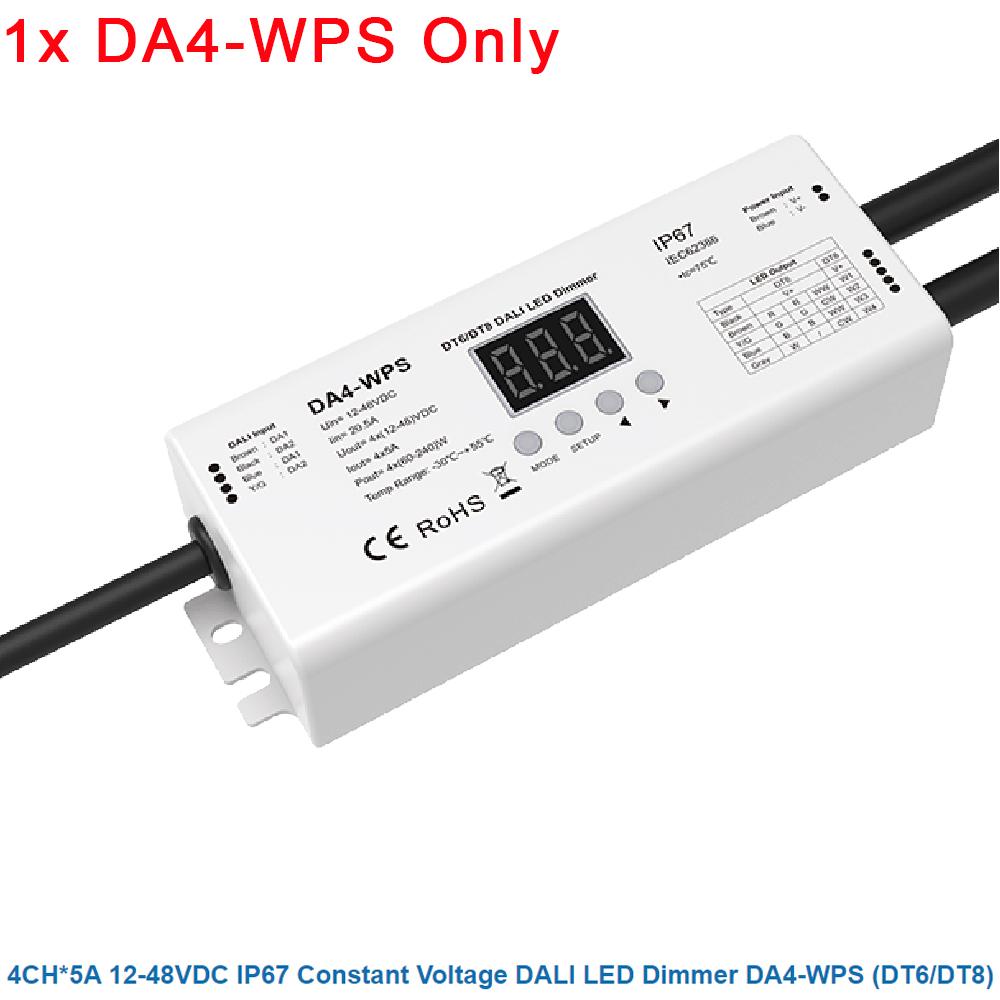 Skydance DA1 DA1-S DA4 DA4-M DA4-L DA4-D DA4-WPS DP4 DA5-L DT4 DT6 Single Color Strip CV DALI LED Dimmer PMW Dimming 12-48V DC