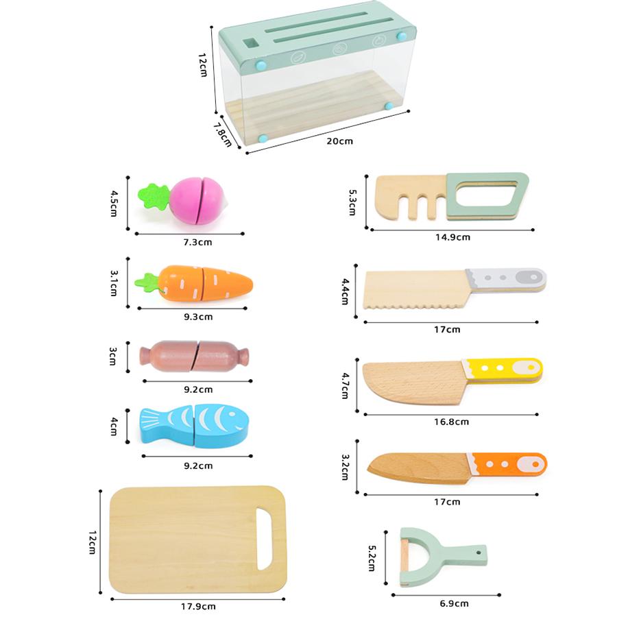 Baby Wooden Toy baby kitchen toy kitchen utensils toy Children role play Educational toy for baby