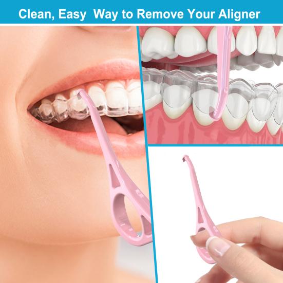 Yousheng портативный элайнер для снятия универсальных треугольных невидимых брекетов, фиксаторов, инструмент для удаления зубных протезов, крючок, ортодонтические принадлежности для путешествий