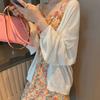 Ice Silk Summer Shawl Set: Cardigan & Camisole Dress - Women's Fairy-like Shrug