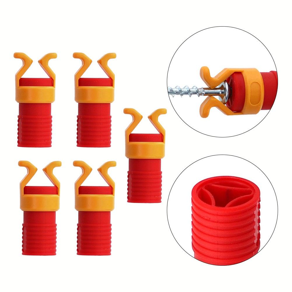 2pc/5pcs Plastic Screw Holder Screwdriver Bit Fixing Sleeve Screw Clamper Fixing Sleeve Hand Tools Plastic Screw Holder