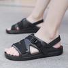 Sandals Soft Men Comfortable Non-Slip Men Shoes High Quality Beach Sandals Mens Gladiator Sandals Summer Casual Flat Shoes Black
