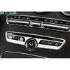 For Benz C-Class Control Frame Trim Console AC Button Steel Silver 2015-2018 New