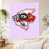 Isle Man Tt Wall Tapestry Retro Boho Made for Dorm Wall Bedroom Reading Corner Multipurpose Tasseled Design Gift for Friends Family