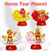 Год Лошади Зодиакальные Фигурки Лошади Смола Статуэтка Лошади 2026 Год Лошади Талисман Новогодний Подарок