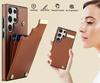 Для Samsung GalaxyS23 S22 S21 S20 Ultra Note20 10 Дизайн Органайзер Многослотовый Карман для Карт и Монет Кожаный Кошелек Чехол для Телефона