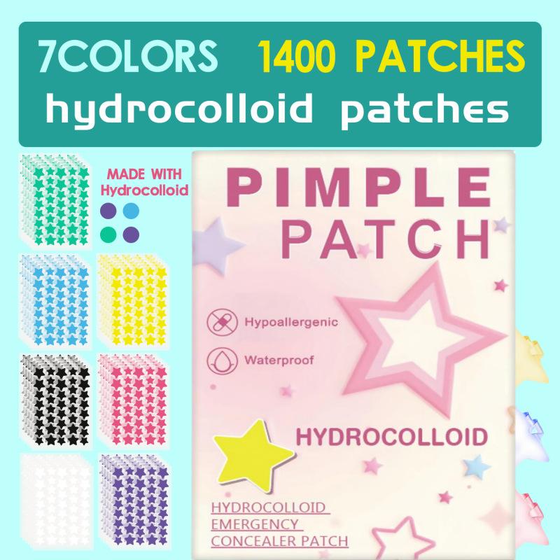 1400 Pcs Star Acne Sticker, Mild And Non-Irritating Acne Sticker, Covers Acne Flaws, Waterproof And Breathable