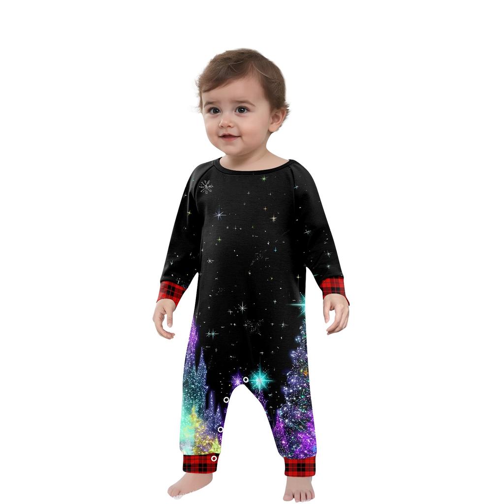 Комплект из топа и брюк с рождественскими принтами для всей семьи Одинаковые комплекты для всей семьи