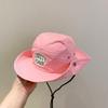Летняя детская шляпа от солнца в корейском стиле, детская шляпа-панама с вышивкой букв, детская
