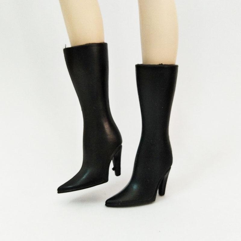 Модная кукольная обувь, туфли на высоком каблуке для куклы Барби, длинные сапоги для кукольного домика Барби, аксессуары для кукол 1/6, детские игрушки