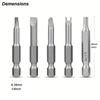 Precision Screwdriver Bit Set Magnetic Special Tip Square Slot Phillip Torx Y U Hex Allen Wrench Pentagon Screw Driver Bat