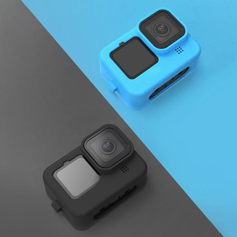 Для Hero 9 10 11 12 черный чехол для аксессуаров защитный мягкий стандартный корпус резиновый силиконовый чехол протектор для Hero