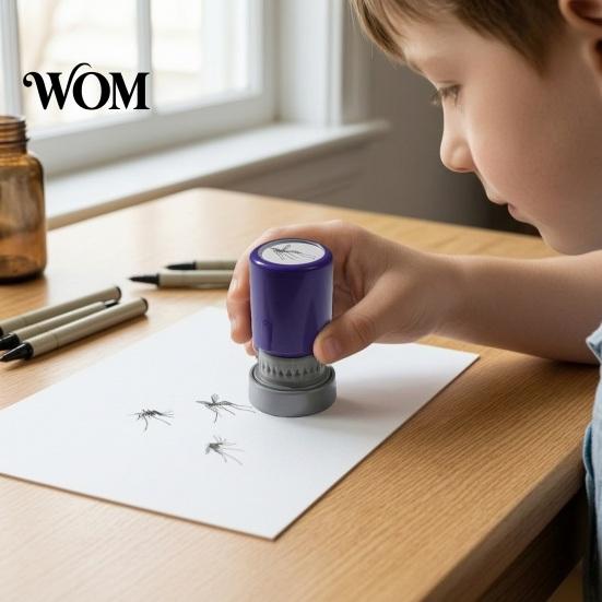 Funny Gag Gift Prank Mosquito Stamp, Self Inking Dead Stamp Realistic Insect for Pranks Novelty