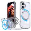 For iPhone 17 Case Compatible with MagSafe TPU+PC Kickstand Phone Cover