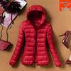 Женская легкая приталенная куртка-пуховик с капюшоном 2023 - Короткая, модная, большого размера, осенне-зимняя верхняя одежда