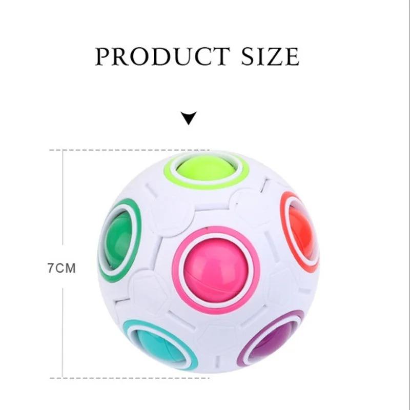 Antistress Cube Rainbow Ball Puzzles Football Magic Cube Educational Learning Toys for Children Adult Kids Stress Reliever Toys