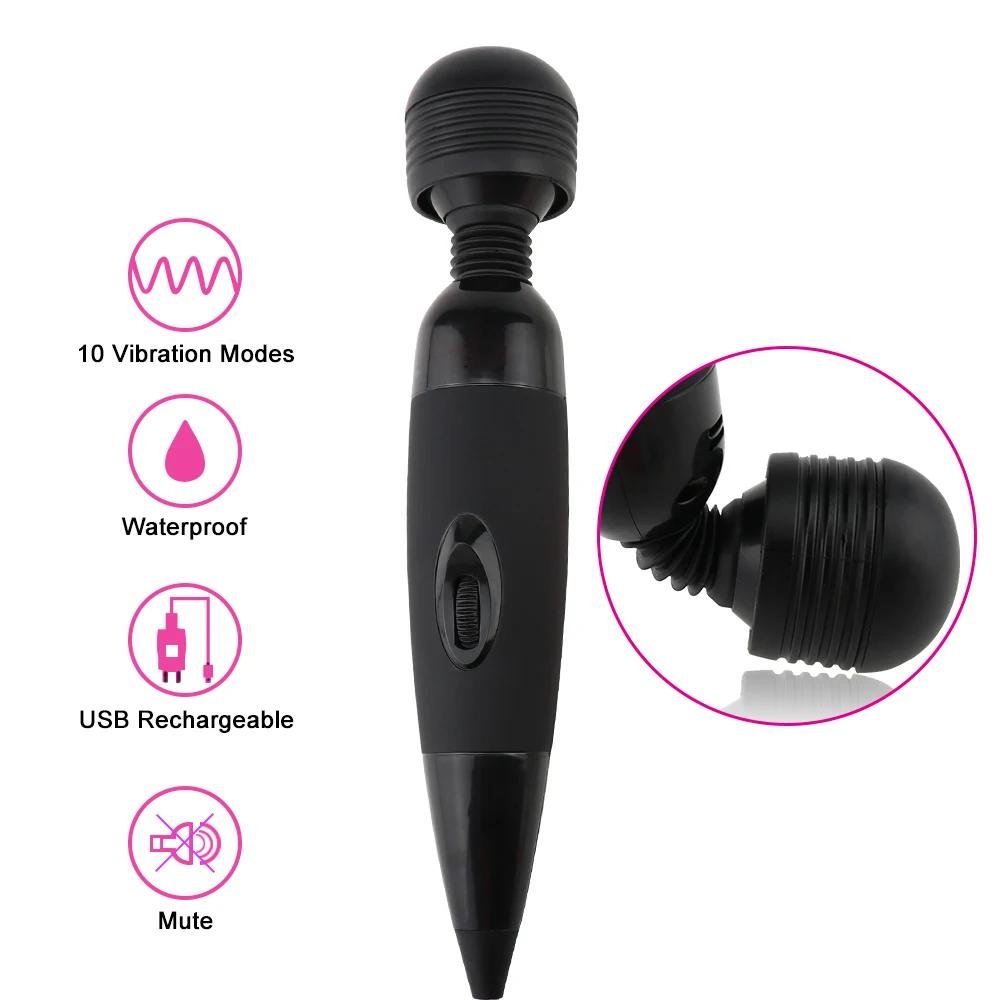 Wired Style Massage G-Spot Vibrator Female Clitoris Stimulation Masturbator Body Massager Sex Toys for Women Life Waterproof