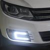2 шт. 12 В U-образный автомобильный светодиодный фонарь, автомобильные светодиодные прожекторы, противотуманные фары, стильные дневные ходовые огни DRL, автомобильные яркие светодиодные внешние фонари