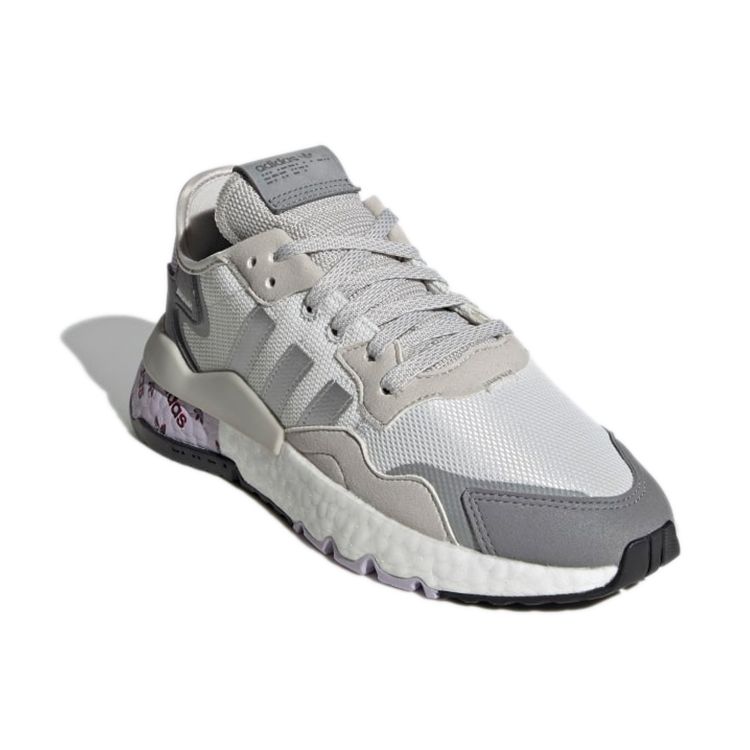Adidas Originals Nite Jogger Fabric Comfortable Versatile Running Shoes Durable Breathable Low-Top Casual Shoes Women Sneaker Cool-Grey H01737