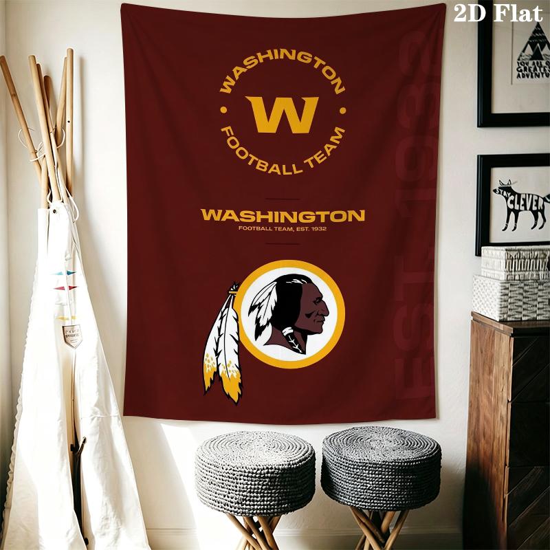 Настенный гобелен Washington Commanders Эстетичный настенный подвес Печатная тканевая одеяло Декоративные гобелены для спальни гостиной Домашний декор