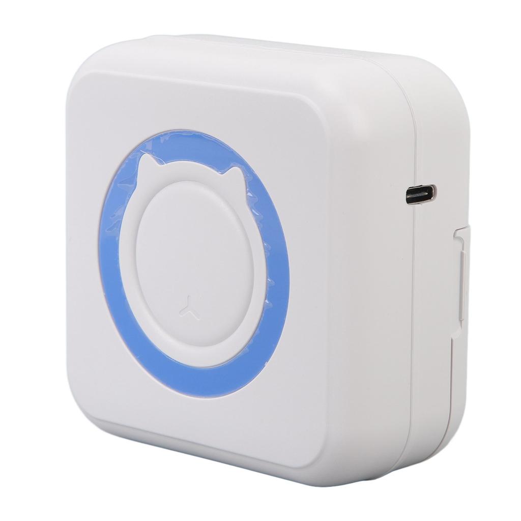Карманный принтер Мини-принтер Bluetooth Inkless Термопринтер для фотопечати для учебы Черно-белый