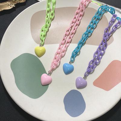 Ожерелье в корейском стиле. Кулон сердце