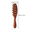 Гребень для волос и кожи головы Meridian Comb из натурального сандалового дерева с длинной ручкой, многофункциональный деревянный массажный гребень с зубчиками, 22 гвоздя