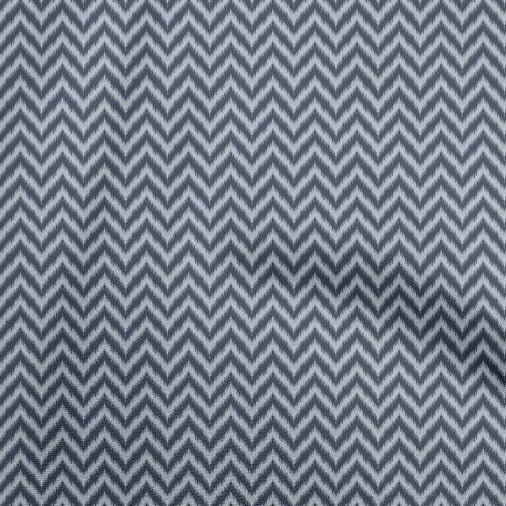 oneOone Cotton Flex Dark Teal Blue Fabric Asian Ikat Chevron Diy Clothing Quilting Fabric Print Fabric By Yard 40 Inch