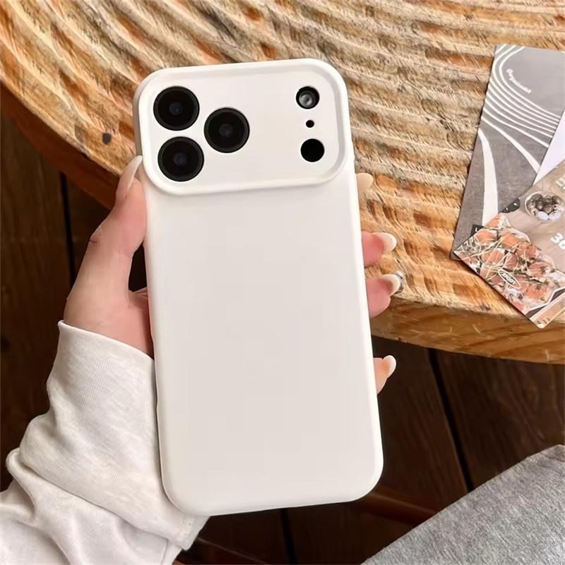 Высококачественный защитный чехол из жидкого силикона для iPhone 17 Air 16 15 14 13 12 11 Pro Max Plus 16E 17 Pro Max Защита камеры Матовый Мягкий чехол