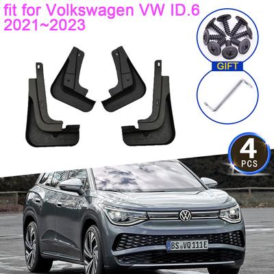Брызговики для Volkswagen VW ID.6 ~2023-2022, модернизированные, передние и задние, для улучшения внешнего вида автомобиля, 4 шт.