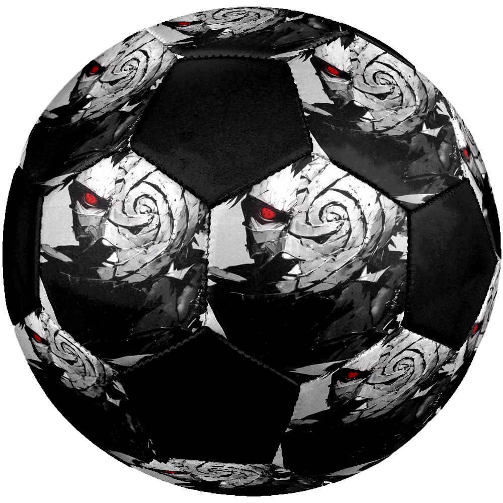 Obito Uchiha Masked Soccer Ball Colorful All Ages Machine Stitched PVC Competition Ready Durable High-Bounce.SIZE5