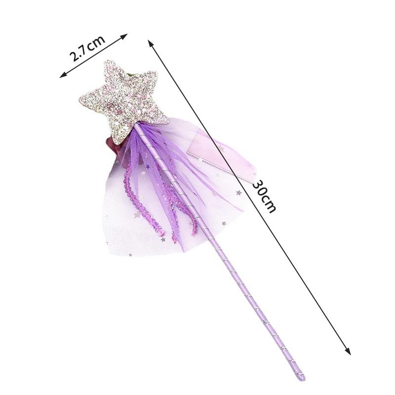 Sale Cute Dreamlike Five Pointed Star Fairy Wand Kids Stick Girl Birthday Gift