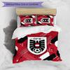 Austria Football Printed Bedding 3 Piece Set Cozy Breathable Bed Cover Set as Housewarming Holiday Gift