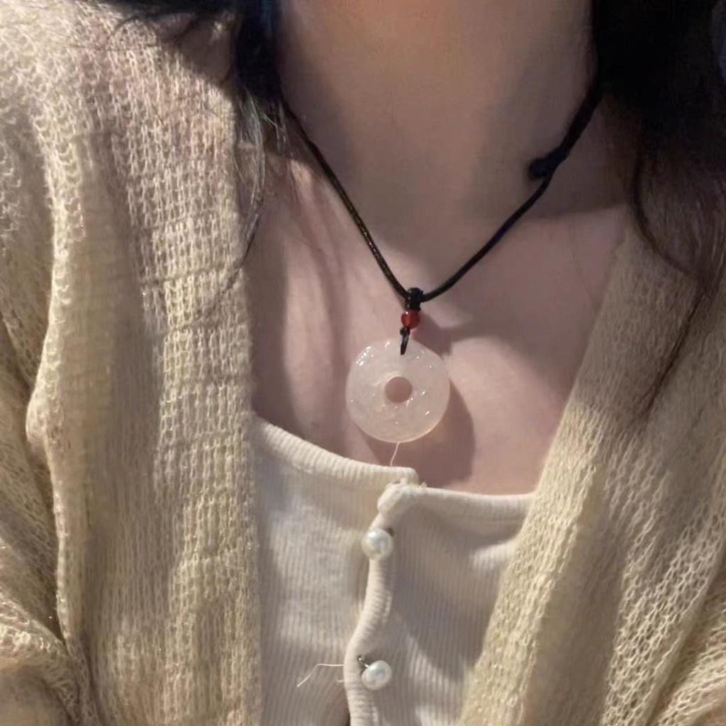 Ожерелье Пиксю из смешанных материалов с пряжкой мира, форма животного/зодиака, стиль О-цепи, этнический модный аксессуар