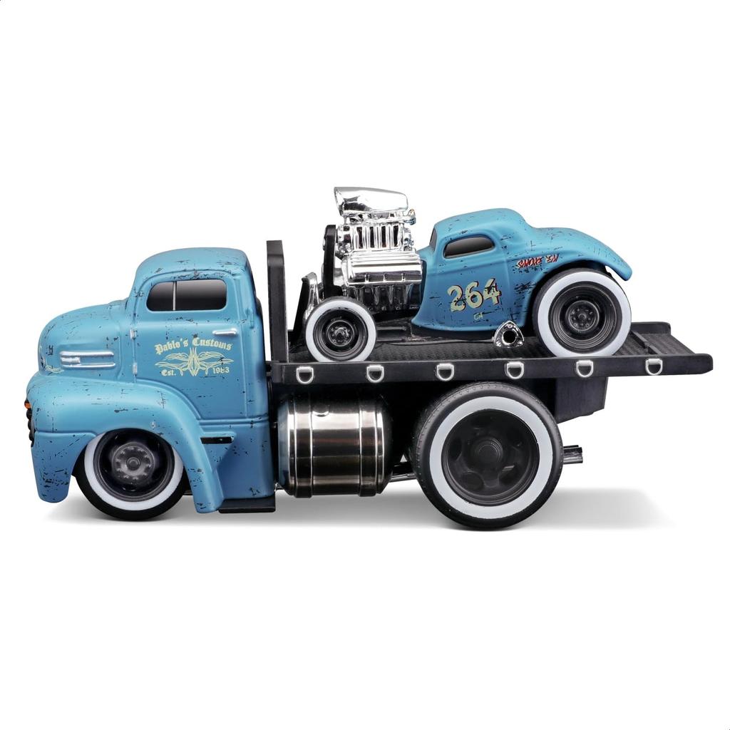 Maisto Масштабная модель Muscle Machines Мускульный Транспортер Литой Автомобиль Ford COE 1932 Ford 3W Coupe Светло-синий 1/64 (1950 / - 11533)