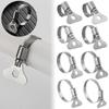 1Pcs Useful Welding Handle Repair Tool Hardware Exhaust Pipe Clip T Bolt Hose Clamps Stainless Steel
