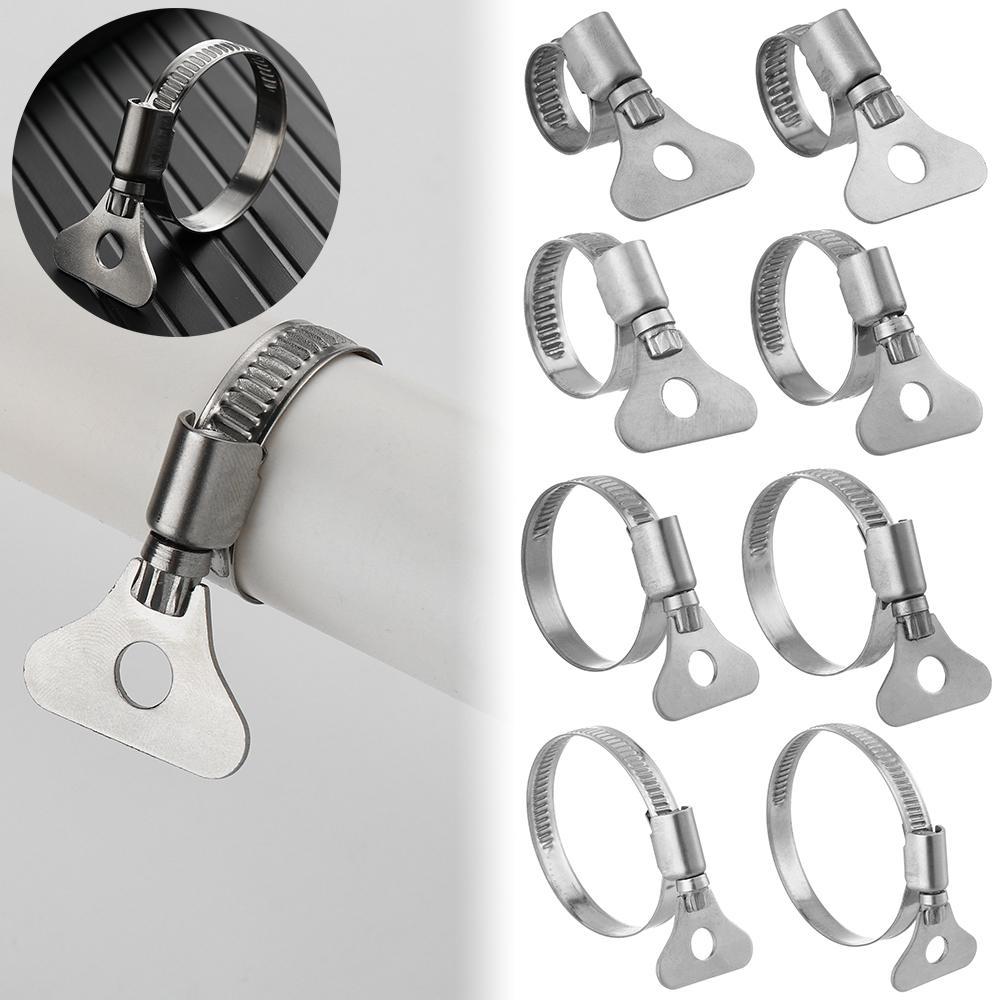 1Pcs Useful Welding Handle Repair Tool Hardware Exhaust Pipe Clip T Bolt Hose Clamps Stainless Steel