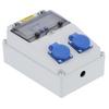 Wall Power Distributor 2 Position for Outdoor Construction Site Electric Box 16A 220‑250V
