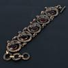 Garnet Gemstone Handmade Pure Copper Wire Wrapped Amazing Jewelry Bracelet
