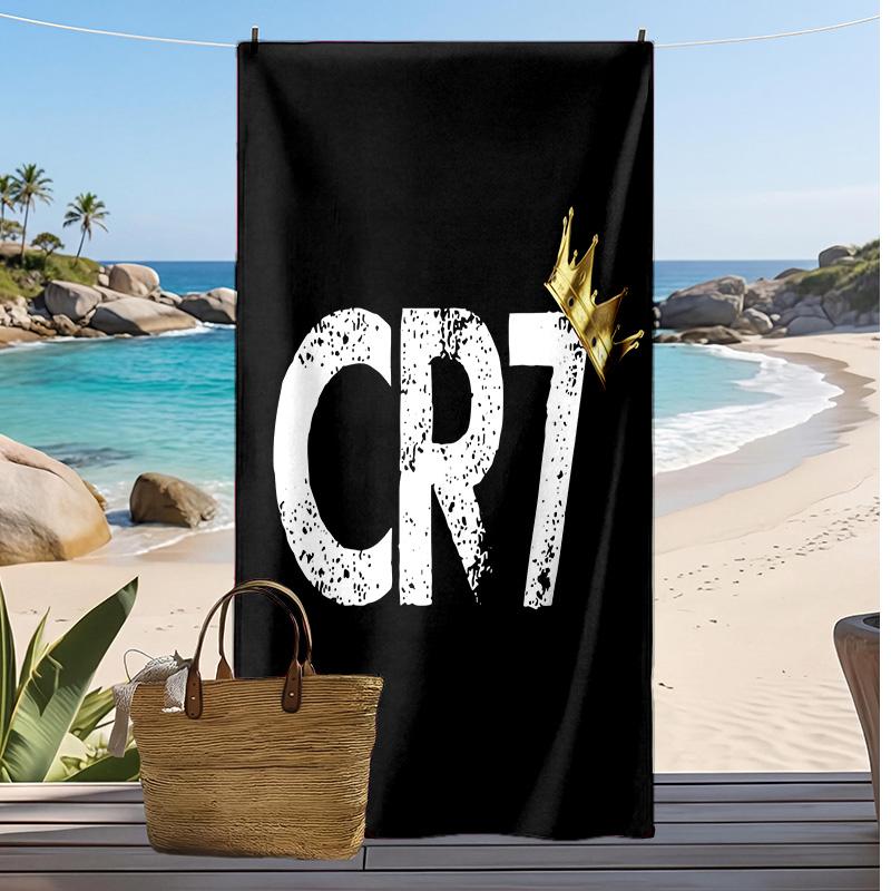 Пляжное полотенце с принтом Криштиану Роналду, быстросохнущее, мягкое, портативное, большое, прямоугольное, пляжное покрывало для путешествий, бассейна