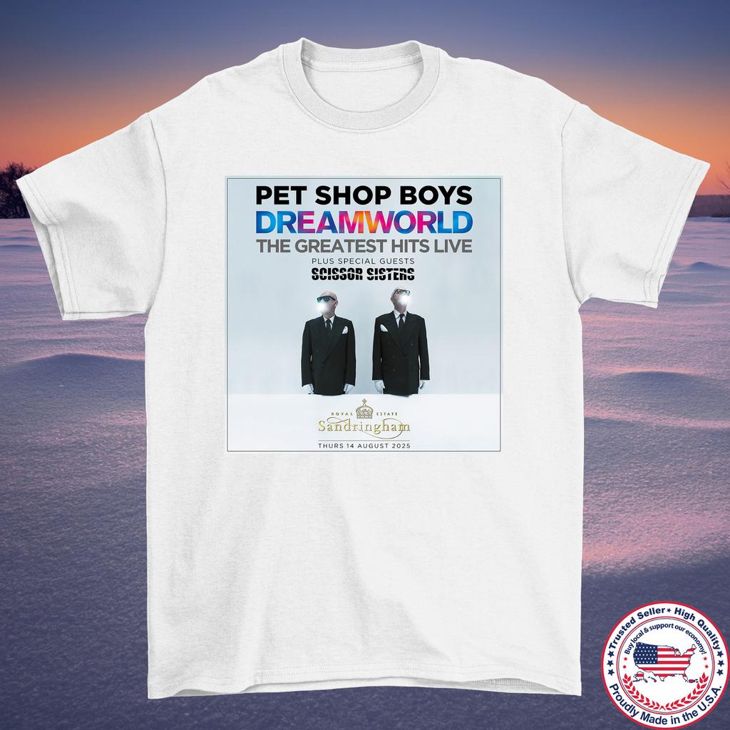 Pet Shop Boys UK Summer Tour T Shirt Full Size S-5XL