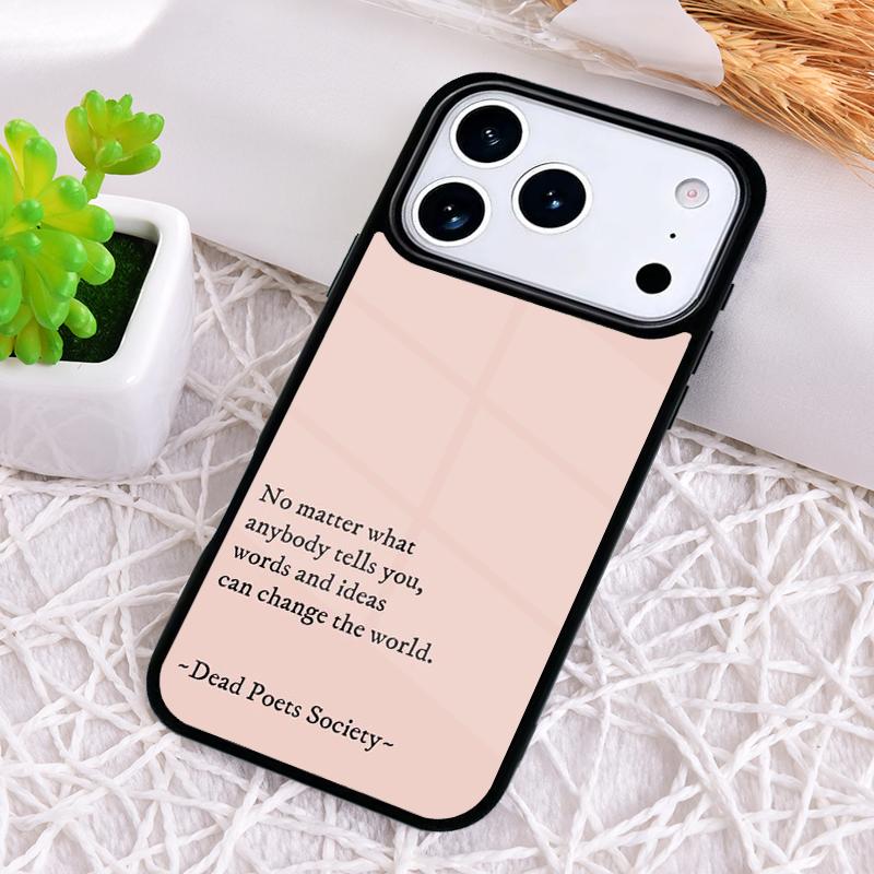 Общество мертвых поэтов Пять веков стихов Чехол для телефона для iPhone 17 Air 16 15 11 12 14 13 Pro Max Ударопрочный чехол