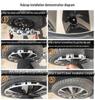 Универсальный колпак на колесо 15" для стальных дисков Ford Fiesta 13-15