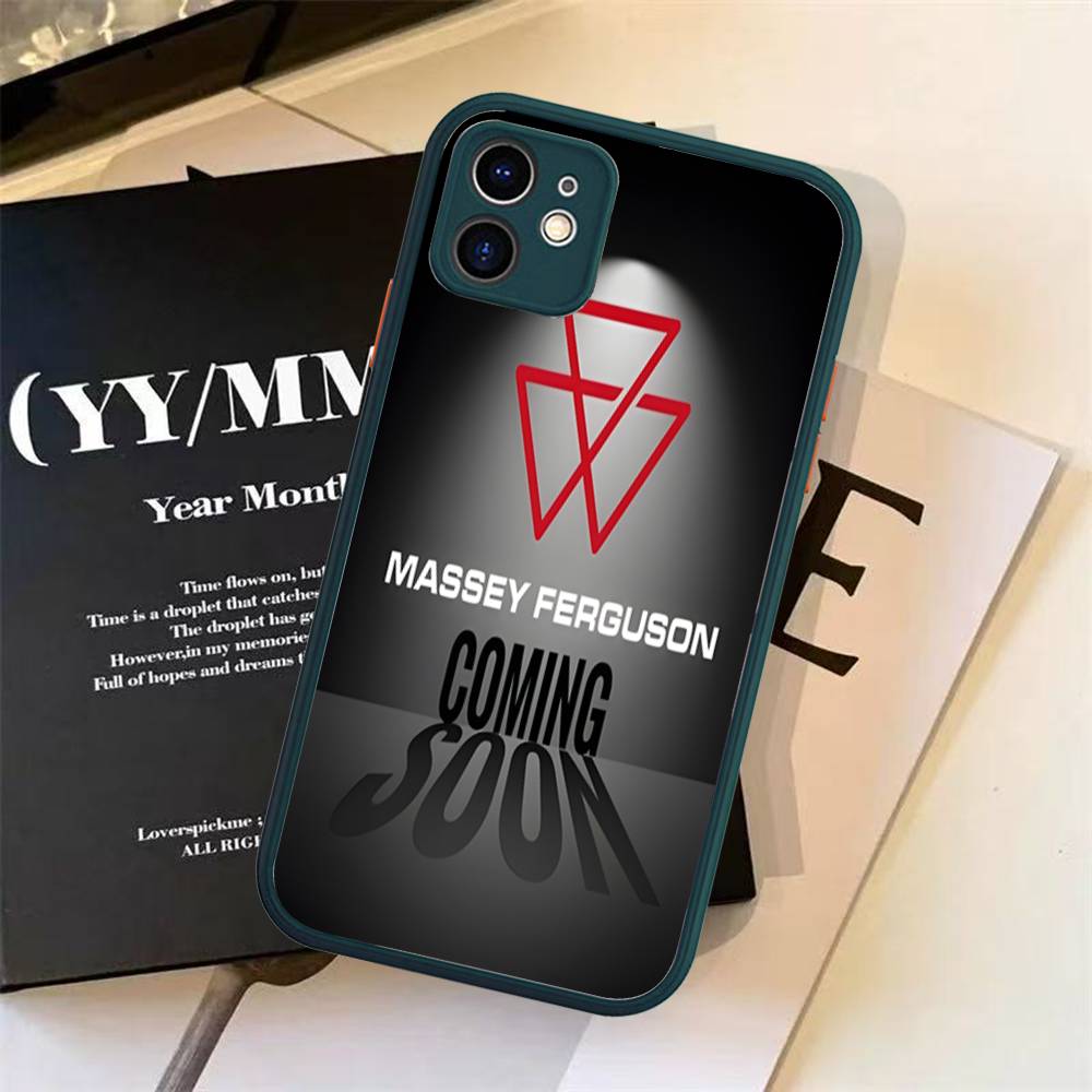 Massey Ferguson Для IPhone 11 12 13 14 15 16 Pro Max Plus X XS MAX Ударопрочный Матовый Задний Чехол