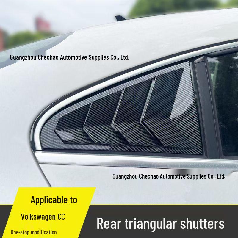 Volkswagen CC 10-18 Жалюзи на заднее стекло и накладка на треугольное окно