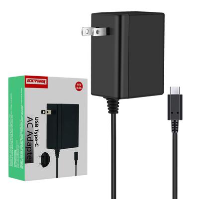Сетевой адаптер для Switch PD Быстрая зарядка Режим ТВ USB Совместим с моделями Switch Switch Lite OLED Зарядное устройство, Стандартный, Зарядка, Поддержка, Type-C, Сертифицированный, и
