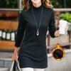 New Winter T Shirt Women Long Sleeve Fashion Camisetas Elastic Turtleneck T-shirt Long Tunic Tops Basic T-shirts