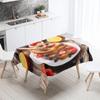 Скатерть с принтом для торта для гурманов, украшение на день рождения, кухонный ресторанный стол, устойчивая к пятнам, водонепроницаемая