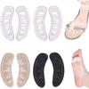 1 Pair Non-Slip Forefoot Pads Women Inserts Self-adhesive Heel Gel High Heels Stickers Sandals Pads